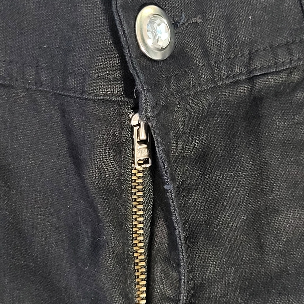 INC Linen Black Shorts. Size 8. - Picture 8 of 12
